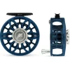 Abel SDF Reel Ported 5/6 Deep Blue, Platinum Drab Knob with Platinum Handle - Your Premium Fishing Gear Store Rods Lines Baits Accessories^ Hot