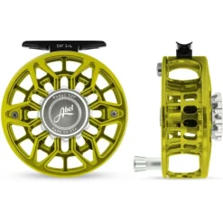 Abel SDF Reel Ported 5/6 Lime Green, Platinum Drag Knob with Platinum Handle - Your Premium Fishing Gear Store Rods Lines Baits Accessories^ Hot