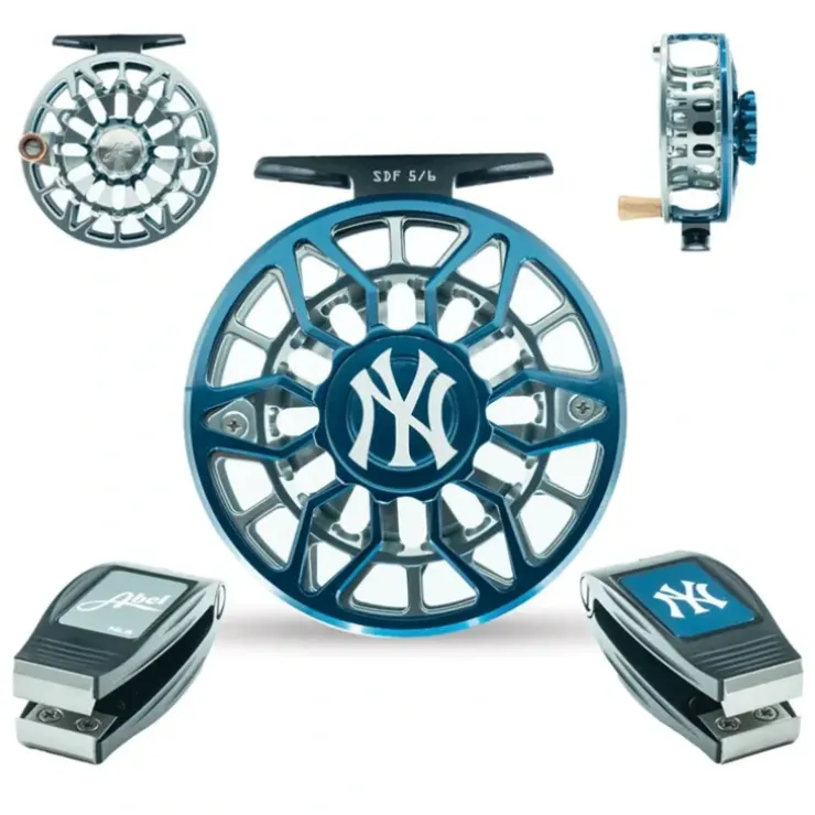 Abel SDF Reel 5/6 Ported MLB NY Yankees w/ Nipper - Your Premium Fishing Gear Store Rods Lines Baits Accessories^ Sale