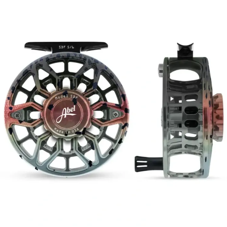 Abel SDF Reel Ported 5/6 Native Rainbow with Black Handle - Your Premium Fishing Gear Store Rods Lines Baits Accessories^ Discount