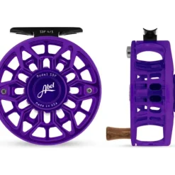 Abel SDF Reel 4/5 Ported Satin Purple/Walnut - Your Premium Fishing Gear Store Rods Lines Baits Accessories^ New