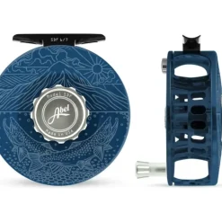 Abel SDF Reel Solid 6/7 Deep Blue, Platinum Drag Knob, Underwood Ridge Riders with Platinum Handle - Your Premium Fishing Gear Store Rods Lines Baits Accessories^ Best Sale