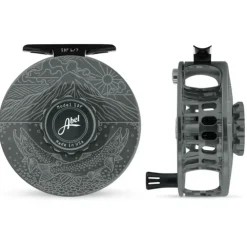Abel SDF Reel Solid 6/7 Slate Gray, Underwood Ridge Riders with Black Handle - Your Premium Fishing Gear Store Rods Lines Baits Accessories^ Sale