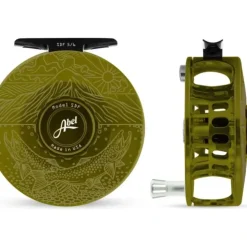 Abel SDF 5/6 Reel Underwood Ridge Riders Dark Olive with Platinum Handle - Your Premium Fishing Gear Store Rods Lines Baits Accessories^ Fashion