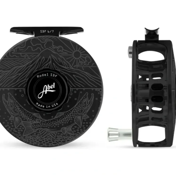 Abel SDF 6/7 Reel Underwood Ridge Riders Slate Gray/Platinum Handle - Your Premium Fishing Gear Store Rods Lines Baits Accessories^ Shop