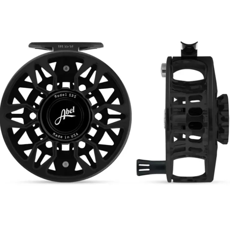 Abel SDS Reel Ported 11/12 Gloss Black with Black Handle - Your Premium Fishing Gear Store Rods Lines Baits Accessories^ Hot