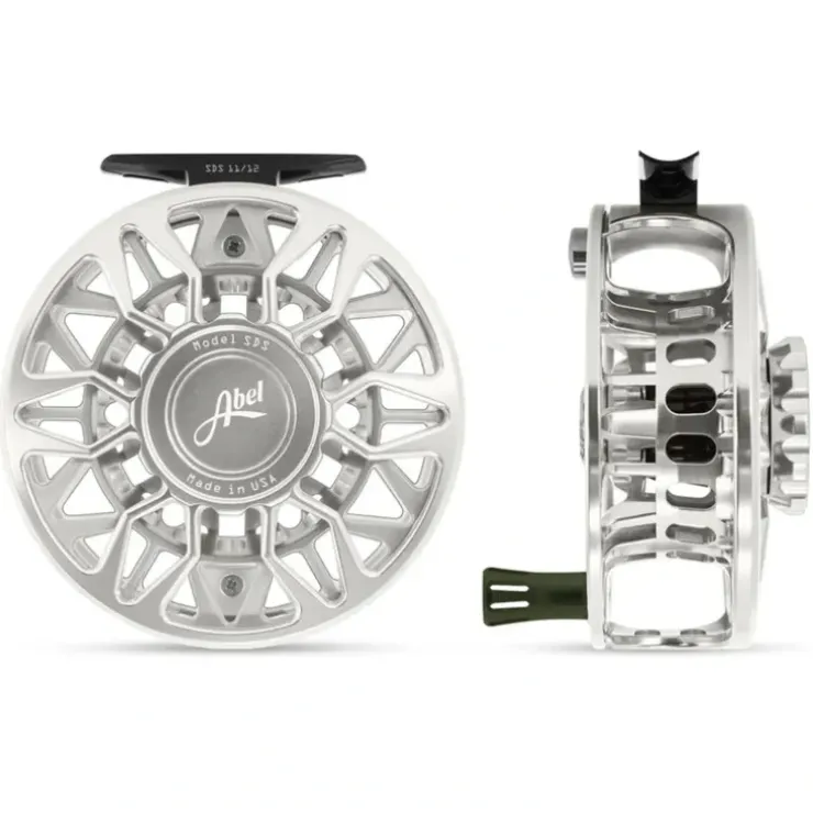 Abel SDS Reel Ported 11/12 Platinum with Deep Green Handle - Your Premium Fishing Gear Store Rods Lines Baits Accessories^ Online