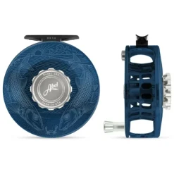 Abel SDS Reel 7/8 Solid Underwood Tailing Bones Deep Blue, Platinum Drag Knob with Platinum Handle - Your Premium Fishing Gear Store Rods Lines Baits Accessories^ Fashion