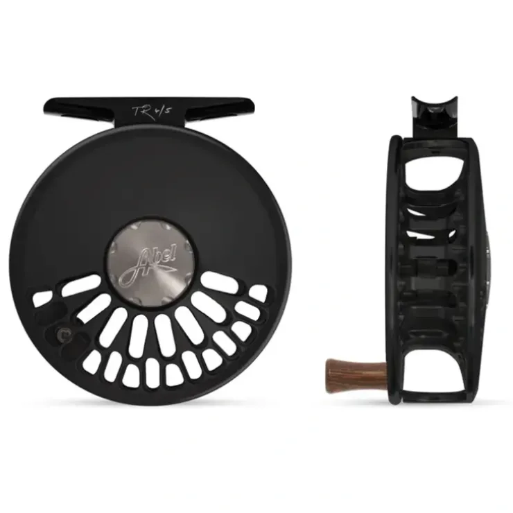 Abel TR Reel 4/5 Gloss Black with Rosewood Handle - Your Premium Fishing Gear Store Rods Lines Baits Accessories^ Cheap