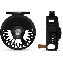 Abel Vaya Reel 5/6 Gloss Black with Walnut Handle - Your Premium Fishing Gear Store Rods Lines Baits Accessories^ Best