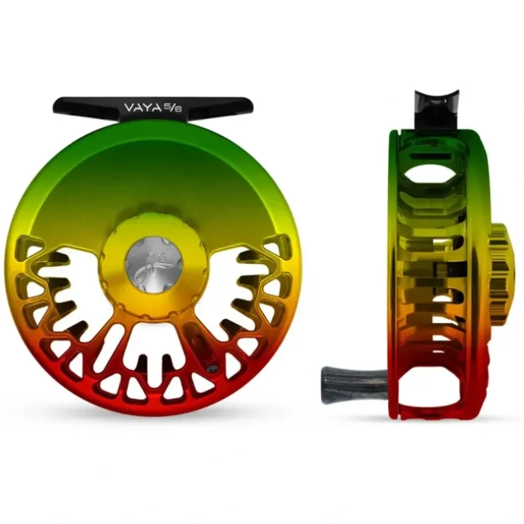 Abel Vaya Reel 5/6 Rasta Fade with Ebony Handle - Your Premium Fishing Gear Store Rods Lines Baits Accessories^ Online