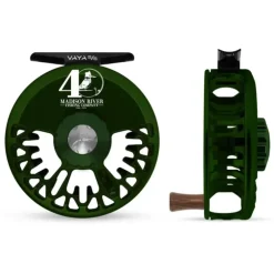 Abel Vaya Reel 5/6 40th Logo Deep Green with Rosewood Handle - Your Premium Fishing Gear Store Rods Lines Baits Accessories^ New