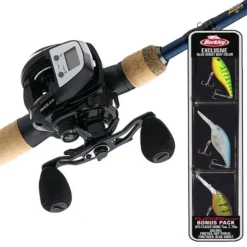 Abu Garcia MAXLPDLC/EAG70M-FC ABU Max Digital Line Counter LP Reel 20 sz on 7' Med Fenwick Eagle Fast Tapper Rod w/ Bonus 3 Flicker Baits - Your Premium Fishing Gear Store Rods Lines Baits Accessories^ Best