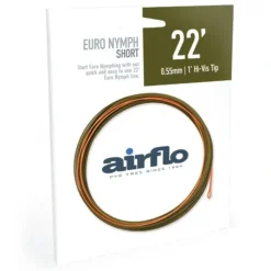 AirFlo Euro Nymph Shorty 22' Hi Vis Tip Fly Line Olive/Orange - Your Premium Fishing Gear Store Rods Lines Baits Accessories^ Sale
