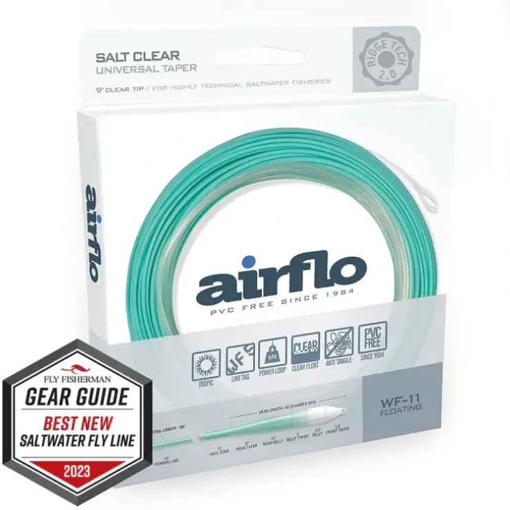 AirFlo Ridge 2.0 Flats Universal 9' Clear Tip Fly Line - Your Premium Fishing Gear Store Rods Lines Baits Accessories^ Hot