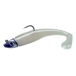 Al Gag's Lures Whip-It Fish Rigged, (1 Head/2 Tails), Pearl - Your Premium Fishing Gear Store Rods Lines Baits Accessories^ New