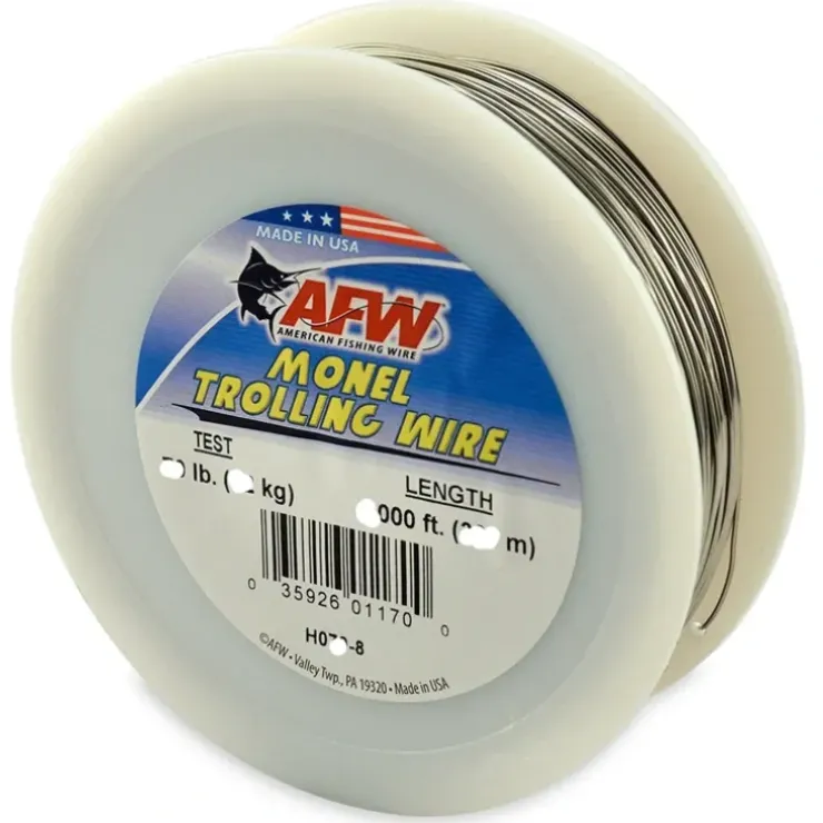 American Fishing Wire Monel Trolling Wire Nickel-Copper Alloy 30lb 300' - Your Premium Fishing Gear Store Rods Lines Baits Accessories^ Online