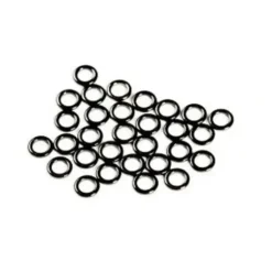 ANGLERS IMAGE TIPPET RINGS MEDIUM BLACK NICKEL - 10 PACK - Your Premium Fishing Gear Store Rods Lines Baits Accessories^ Fashion