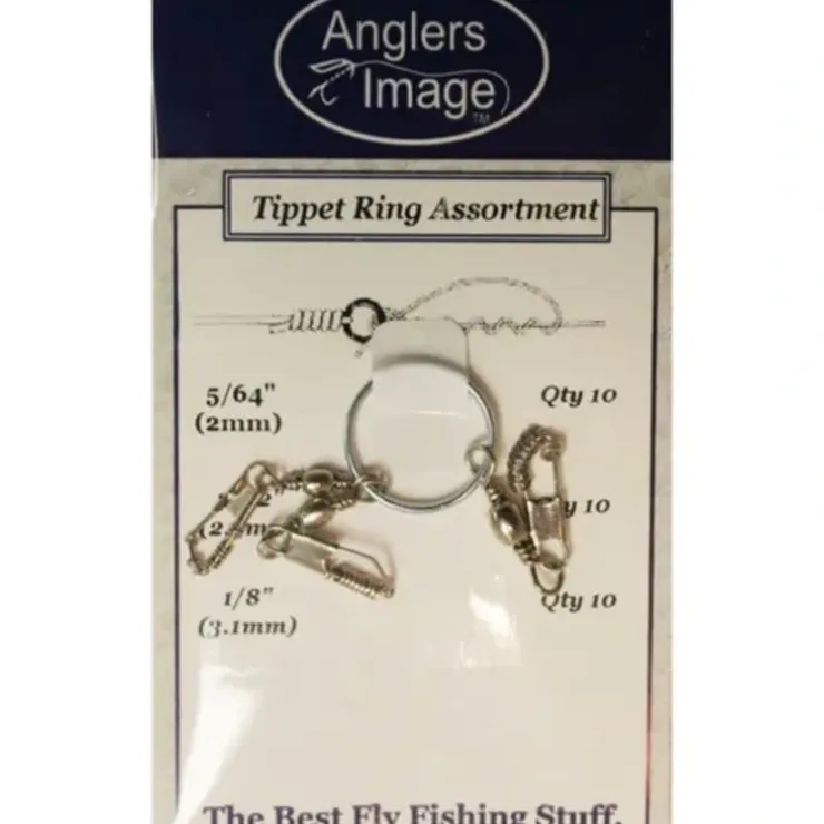 ANGLERS IMAGE TIPPET RINGS NICKEL ASSORTMENT - Your Premium Fishing Gear Store Rods Lines Baits Accessories^ Cheap