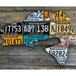 Antique Arkansas Largemouth Bass License Plate Art - Your Premium Fishing Gear Store Rods Lines Baits Accessories^ Hot