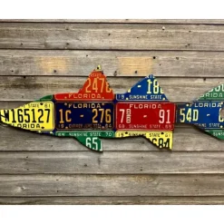 Antique Florida Snook License Plate Art - Your Premium Fishing Gear Store Rods Lines Baits Accessories^ Fashion