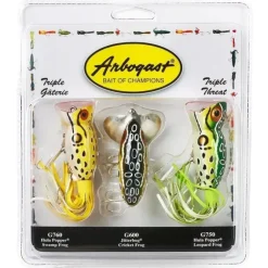 Arbogast Triple Threat Lure 3 Pack PK3ARB3 Freshwater Plugs - Your Premium Fishing Gear Store Rods Lines Baits Accessories^ New