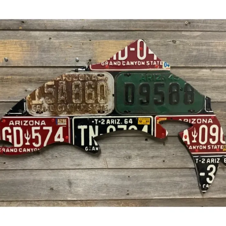 Arizona Trout Vintage License Plate Art - Your Premium Fishing Gear Store Rods Lines Baits Accessories^ Online