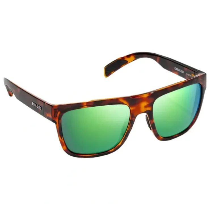 Bajio Sunglasses Caballo Brown Tortoise Gloss Green Mirror Glass - Your Premium Fishing Gear Store Rods Lines Baits Accessories^ Cheap
