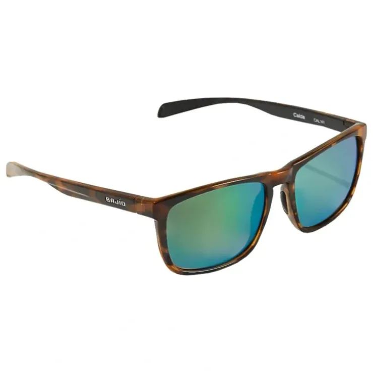Bajio Sunglasses Calda Brown Tortoise Gloss Green Mirror Glass - Your Premium Fishing Gear Store Rods Lines Baits Accessories^ Best Sale