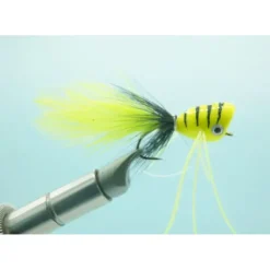 Bass Popper Chartreuse #1/0 - Your Premium Fishing Gear Store Rods Lines Baits Accessories^ New