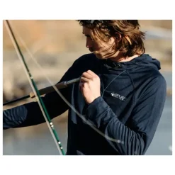 Bauer Logo Thermal Hoodie Deep Blue - Your Premium Fishing Gear Store Rods Lines Baits Accessories^ Cheap