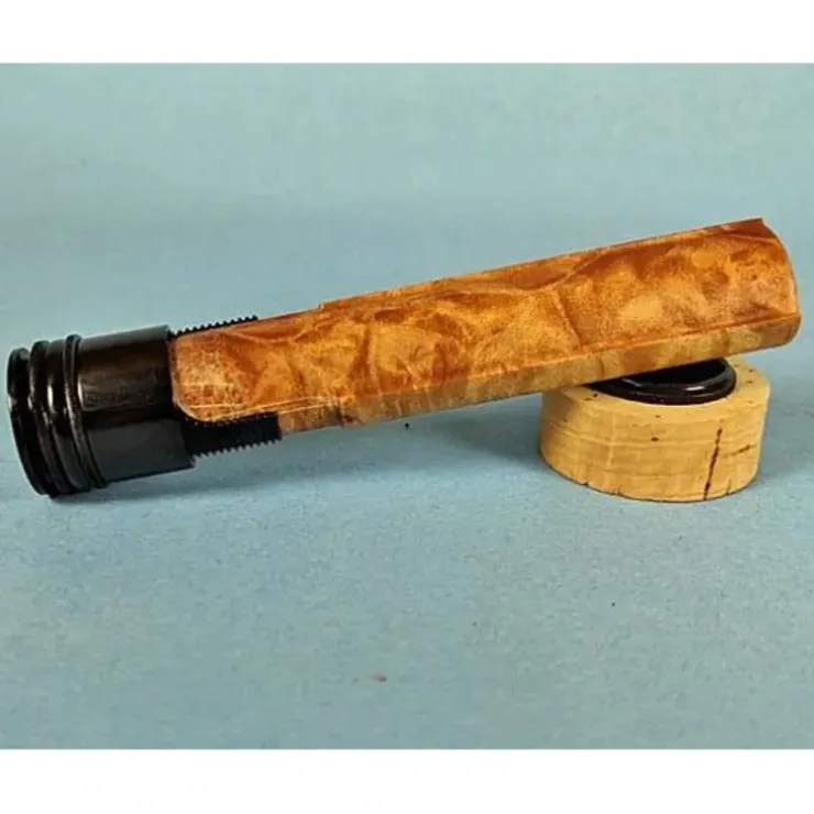 Bellinger .720 Up Lock Reel Seat - Black Aluminum Maple Burl - Your Premium Fishing Gear Store Rods Lines Baits Accessories^ Outlet