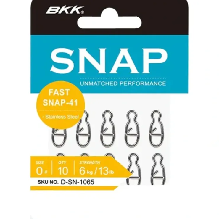 BKK Fast Snap-41 Stainless Steel Quick Snaps - Your Premium Fishing Gear Store Rods Lines Baits Accessories^ Cheap