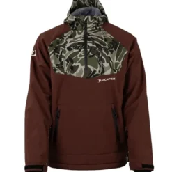 Blackfish Gale Softshell Pullover - Brown/Prym1 OS Woods - L - Your Premium Fishing Gear Store Rods Lines Baits Accessories^ Store