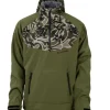 Blackfish Gale Softshell Pullover - Green/Prym1 OS Woods - Your Premium Fishing Gear Store Rods Lines Baits Accessories^ Cheap