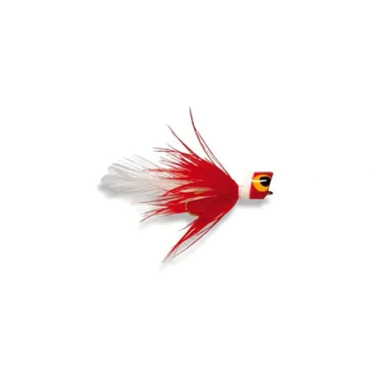 Bluegill Bug Popper Red & White - Your Premium Fishing Gear Store Rods Lines Baits Accessories^ Best Sale