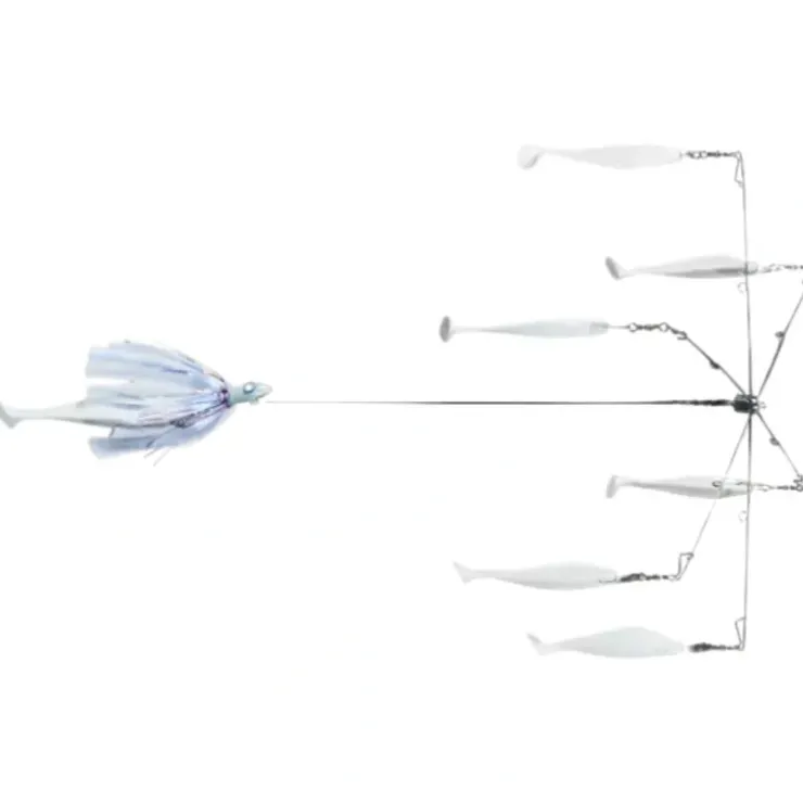 Blue Water Candy Rock Fish Candy 6-Arm Umbrella with Parachute, White - Your Premium Fishing Gear Store Rods Lines Baits Accessories^ Sale