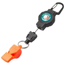 Boomerang Tool Saftey Whistle Tether, 24" Cord, Carabiner, Split Ring with Fox40 Whistle - Your Premium Fishing Gear Store Rods Lines Baits Accessories^ Clearance