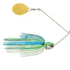 Booyah Covert Spinnerbait, 4", 1/2oz, White/Chartreuse/Blue - Your Premium Fishing Gear Store Rods Lines Baits Accessories^ Flash Sale