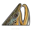 Brown Rise Right Sticker - Your Premium Fishing Gear Store Rods Lines Baits Accessories^ Store