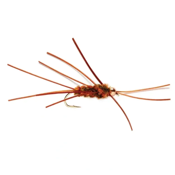 Brown Rubber Leg Stone Tungsten Beadhead - Your Premium Fishing Gear Store Rods Lines Baits Accessories^ Best