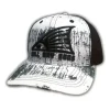 Bull Bay Rods Ripped Series BBR Soft Mesh Trucker Hat Gray & White Redtail Logo - Your Premium Fishing Gear Store Rods Lines Baits Accessories^ Clearance