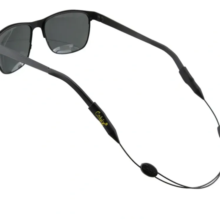 Cablz Zipz Adjustable Eyewear Retainer, 14", Black Stainless Steel - Your Premium Fishing Gear Store Rods Lines Baits Accessories^ Best Sale
