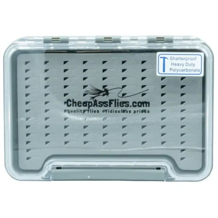 CAF Logo Waterproof Clear Thin Fly Box Tear Drop Foam - Your Premium Fishing Gear Store Rods Lines Baits Accessories^ Best Sale