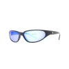Calcutta Carolina Polarized Sunglasses Black Frame/Blue Mirror Lens - Your Premium Fishing Gear Store Rods Lines Baits Accessories^ Clearance