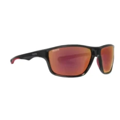 Calcutta Inlet Polarized Sunglasses Shiny Black Frame/Orange Fire Mirror Lens - Your Premium Fishing Gear Store Rods Lines Baits Accessories^ Clearance