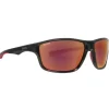 Calcutta Kotor Polarized Sunglasses Shiny Black Frame/Orange Fire Mirror Lens - Your Premium Fishing Gear Store Rods Lines Baits Accessories^ New