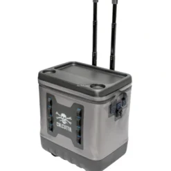 Calcutta Renegade Rolling Cooler 45L with retractable handle, Gray - Your Premium Fishing Gear Store Rods Lines Baits Accessories^ Sale