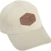 Calcutta Twill Cap with Leather Patch and Adjustable Back, Khaki - Your Premium Fishing Gear Store Rods Lines Baits Accessories^ Fashion