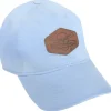 Calcutta Twill Cap with Leather Patch and Adjustable Back, Ocean Blue - Your Premium Fishing Gear Store Rods Lines Baits Accessories^ Cheap